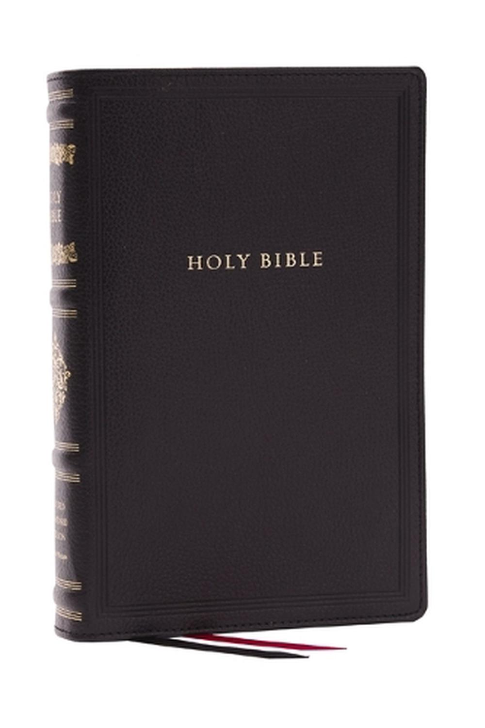 RSV Personal Size Bible with Cross References, Black Leathersoft, (Sovereign Collection), 9781400337897