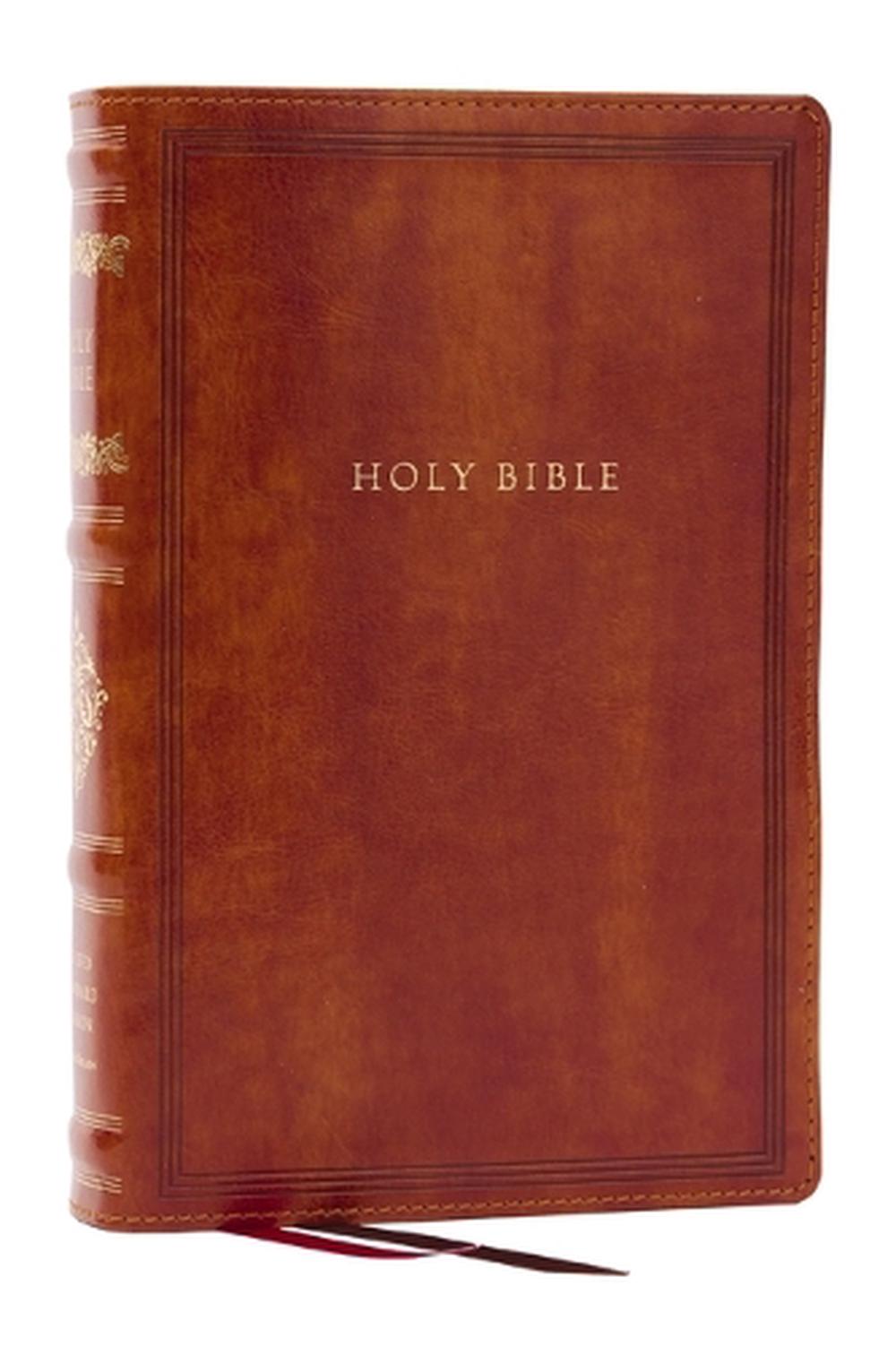 RSV Personal Size Bible with Cross References, Brown Leathersoft, (Sovereign Collection), 9781400337910
