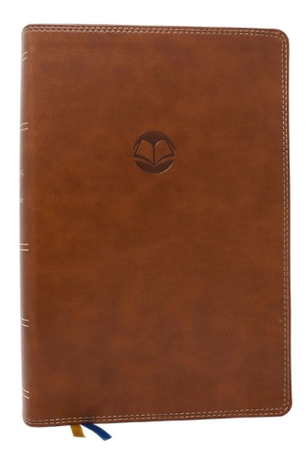 Enduring Word Study Bible: Pastoral Commentary from Every Chapter of the Bible (NKJV, Brown Leathersoft, Red Letter, Comfort Print, Thumb Indexed), 9781400338030