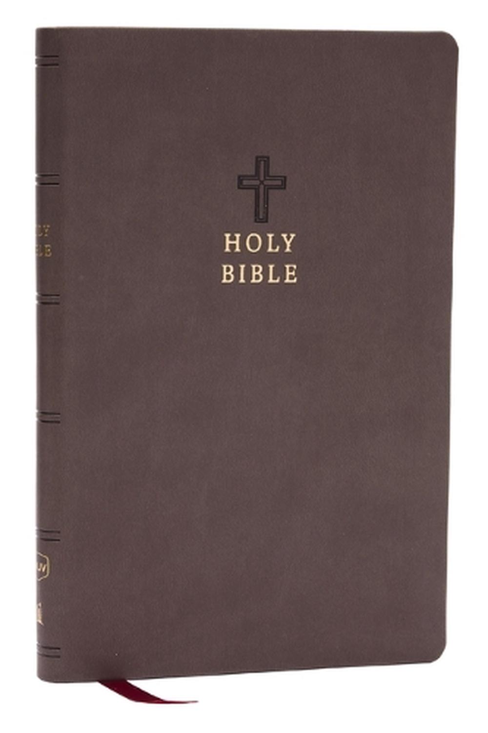 NKJV Holy Bible, Value Ultra Thinline, Charcoal Leathersoft,  Red Letter, Comfort Print, 9781400338368