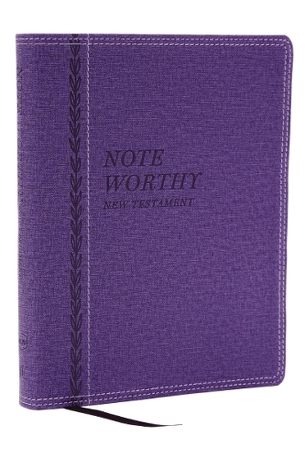 NoteWorthy New Testament: Read and Journal Through the New Testament in a Year (NKJV, Purple Leathersoft, Comfort Print) by Thomas Nelson - ISBN: 9781400338566