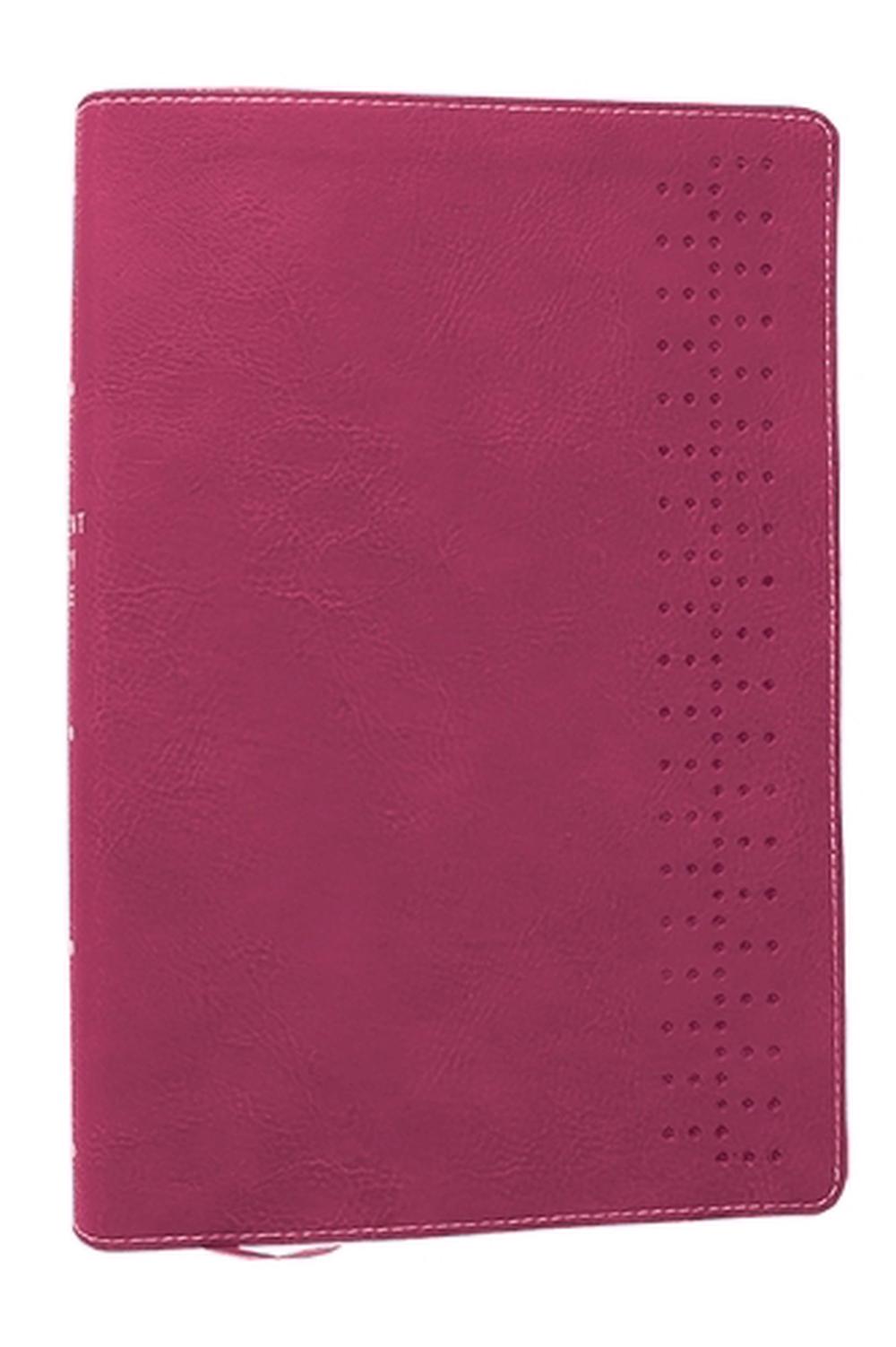 Student Study Bible: A Guide to Knowing and Living God’s Word (NKJV, Pink Leathersoft, Red Letter, Comfort Print), 9781400340248