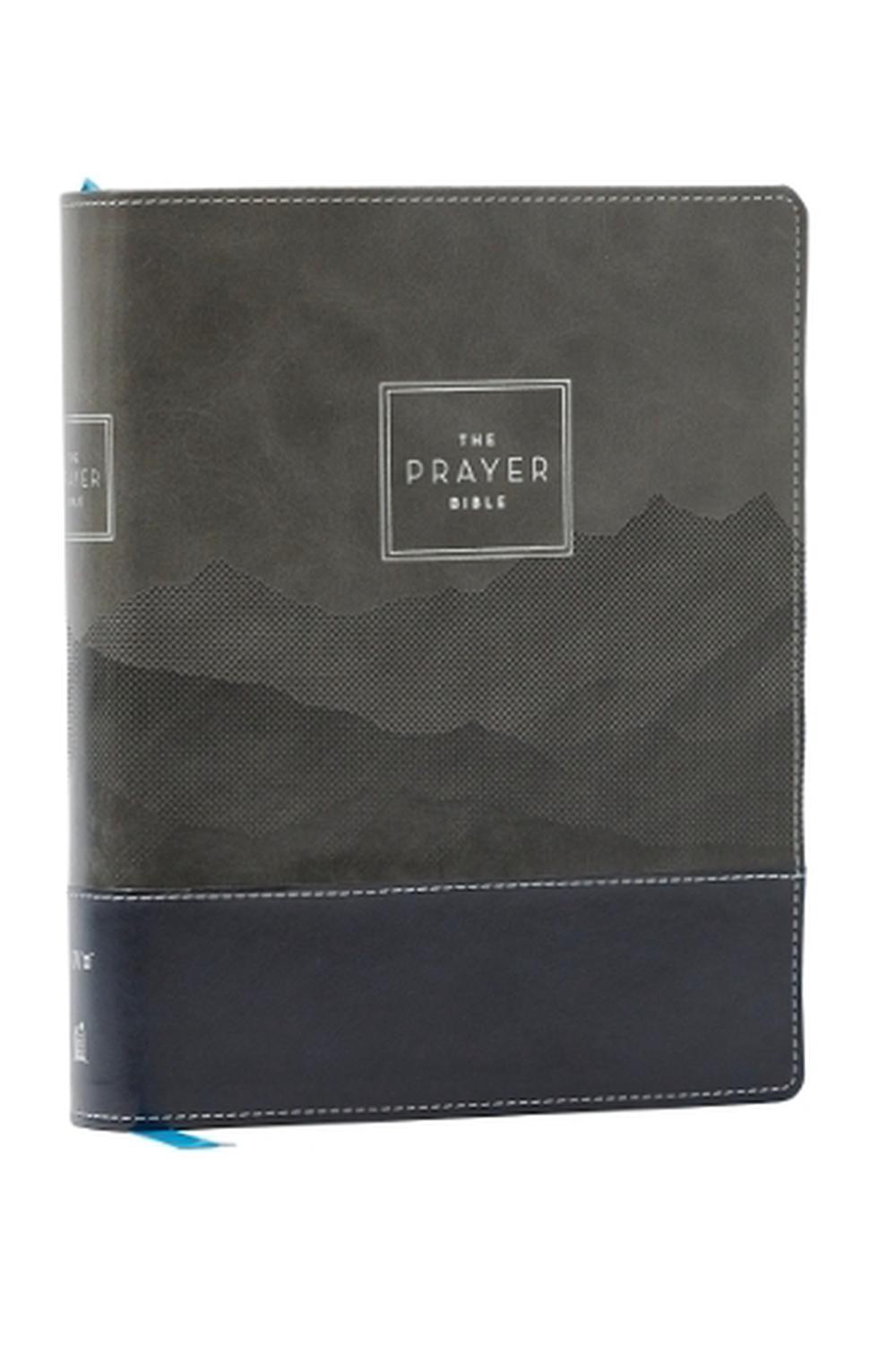The Prayer Bible: Pray God’s Word Cover to Cover (NIV, Black/Gray Leathersoft, Red Letter, Comfort Print), 9781400345403