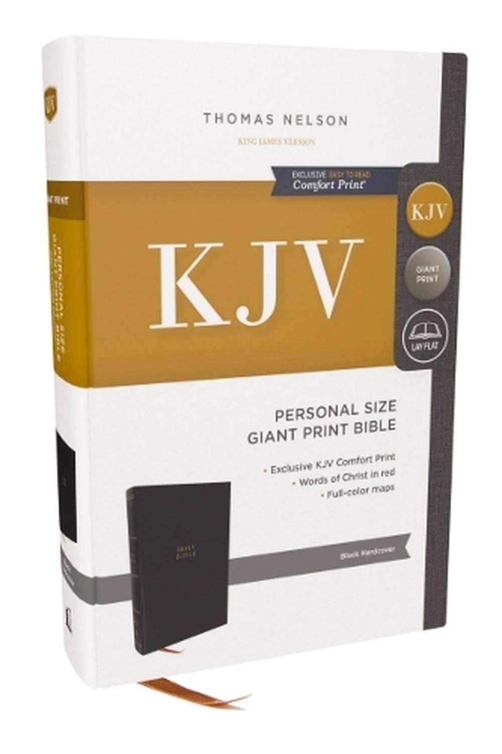 KJV Holy Bible: Personal Size Giant Print, Hardcover, Red Letter, Comfort Print: King James Version by Thomas Nelson - ISBN: 9781400345472