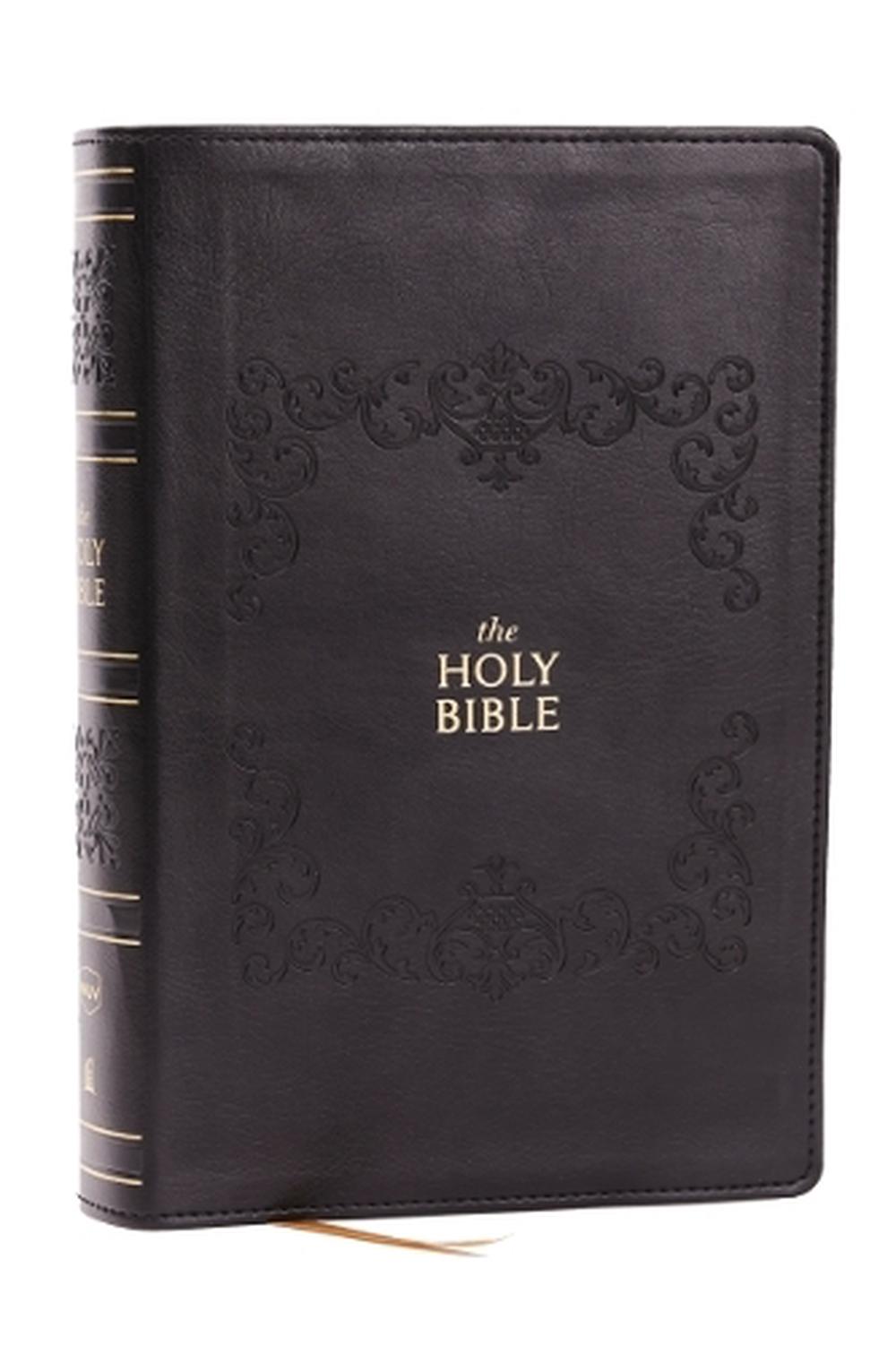 NKJV Bible: Personal Size Giant Print, Black Leathersoft, Holy Bible, Red Letter, Comfort Print: New King James Version, 9781400346318