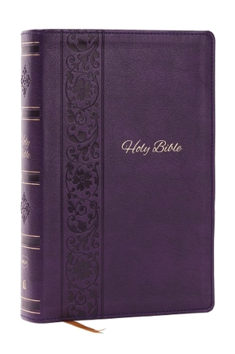 NKJV Bible: Personal Size Giant Print, Purple Leathersoft, Holy Bible, Red Letter, Comfort Print: New King James Version, 9781400346332