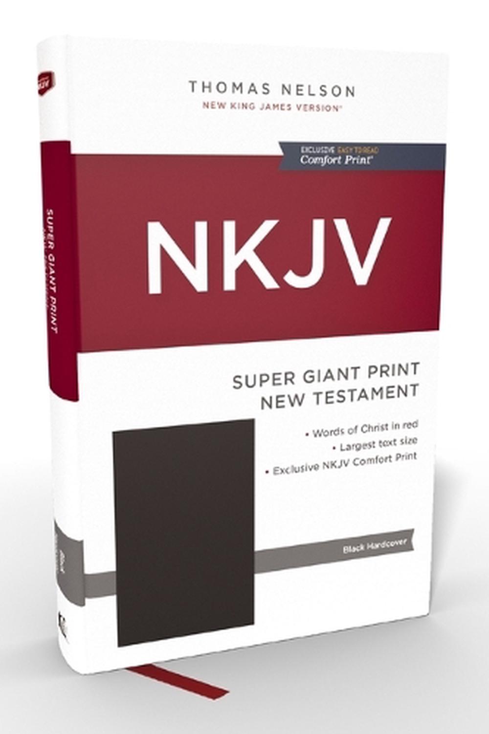 NKJV Super Giant Print New Testament, Hardcover, Red Letter, Comfort Print, 9781400353170