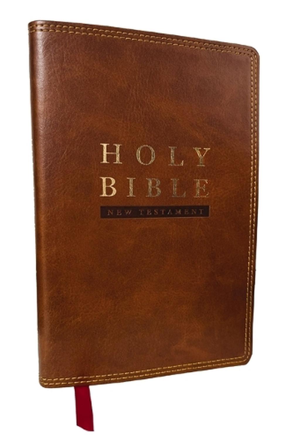 NKJV Super Giant Print New Testament, Brown Leathersoft, Red Letter, Comfort Print, 9781400353187