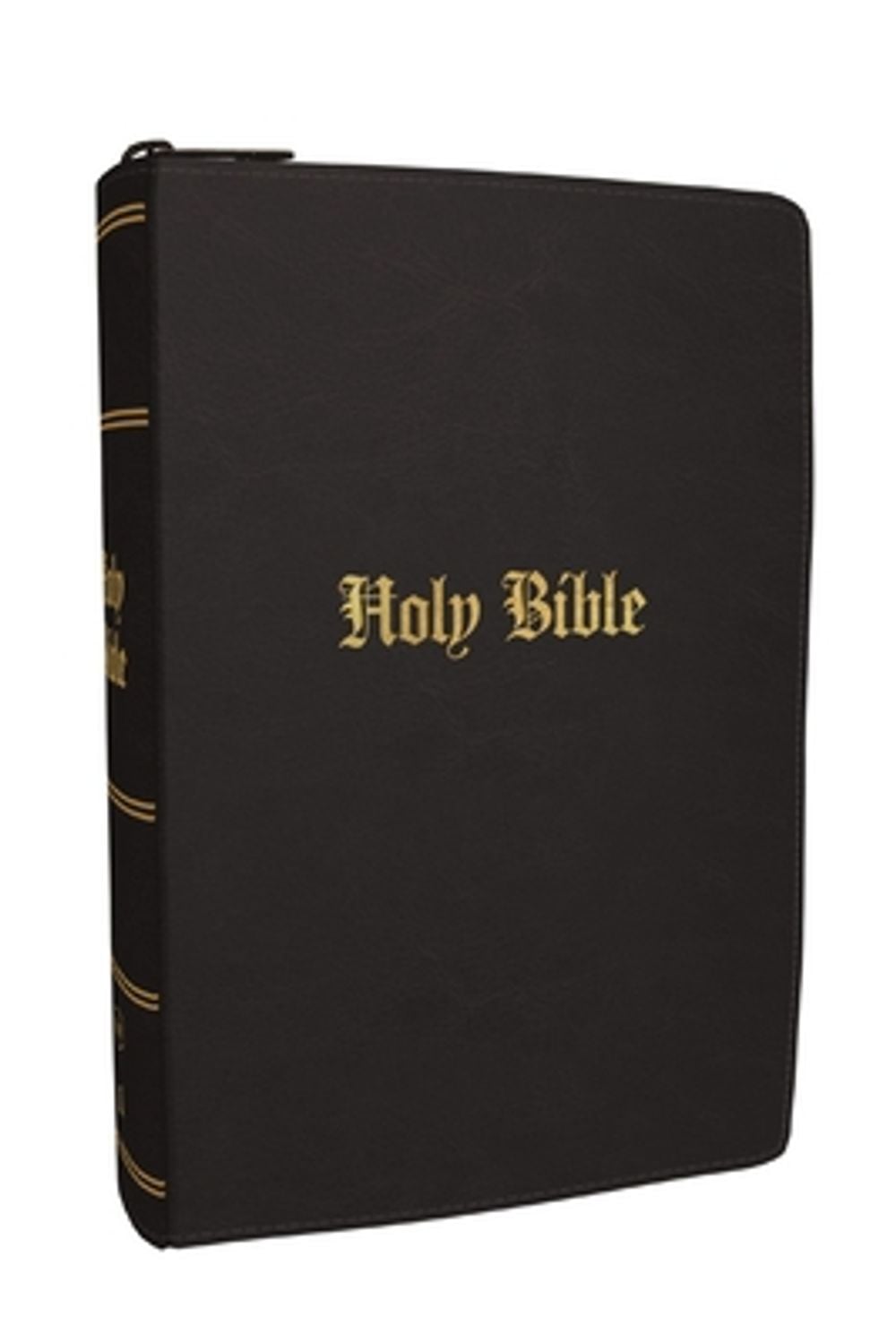 KJV Compact Large Print Bible, Black Leathersoft Zipper Closure, Red Letter, Comfort Print by Thomas Nelson - ISBN: 9781400355631
