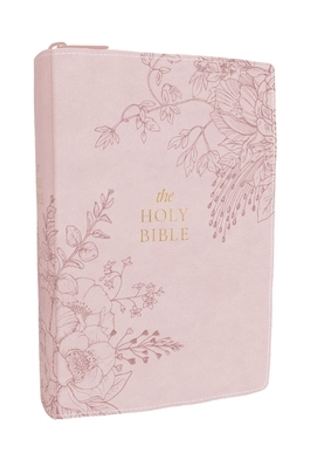 KJV Compact Large Print Bible, Pink Leathersoft Zipper Closure, Red Letter, Comfort Print by Thomas Nelson - ISBN: 9781400355648
