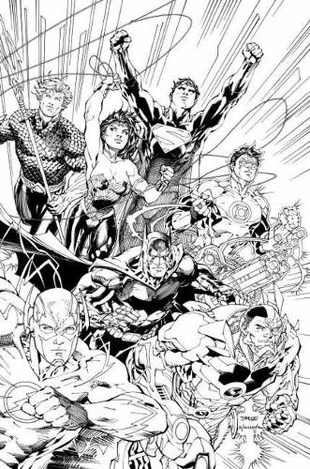 Justice League: An Adult Coloring Book by Ben Various, Paperback ...