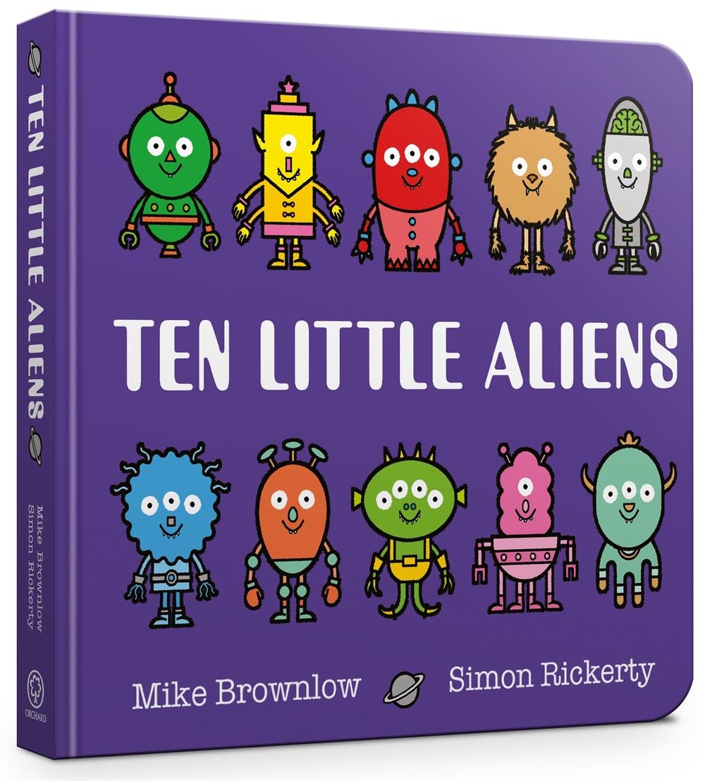 Ten Little Aliens Board Book, 9781408354377