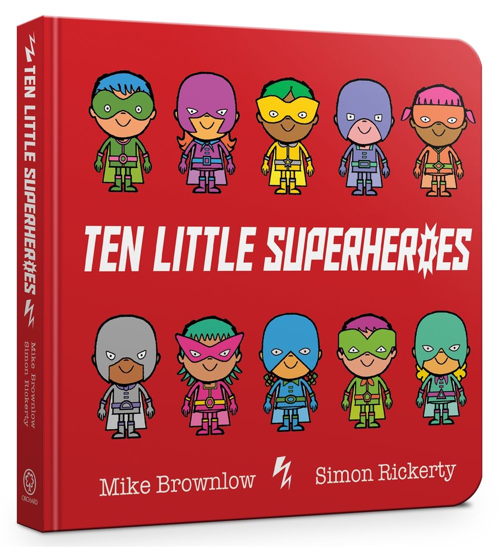 Ten Little Superheroes Board Book by Mike Brownlow - ISBN: 9781408354384