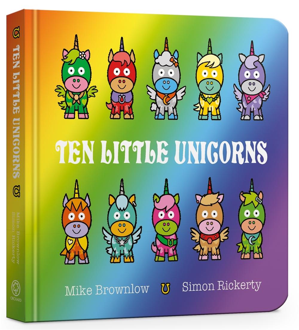 Ten Little Unicorns Board Book, 9781408364055