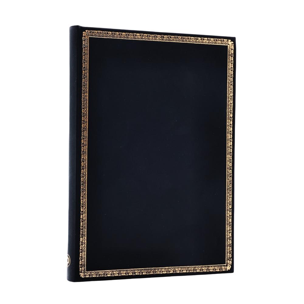 Black Edition Midi Lined Hardcover Journal (Elastic Band Closure), 9781408763292