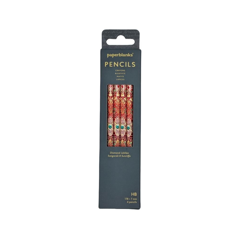 Diamond Jubilee (Sangorski & Sutcliffe) Pencil (4 Pack) by Paperblanks - ISBN: 9781408763513