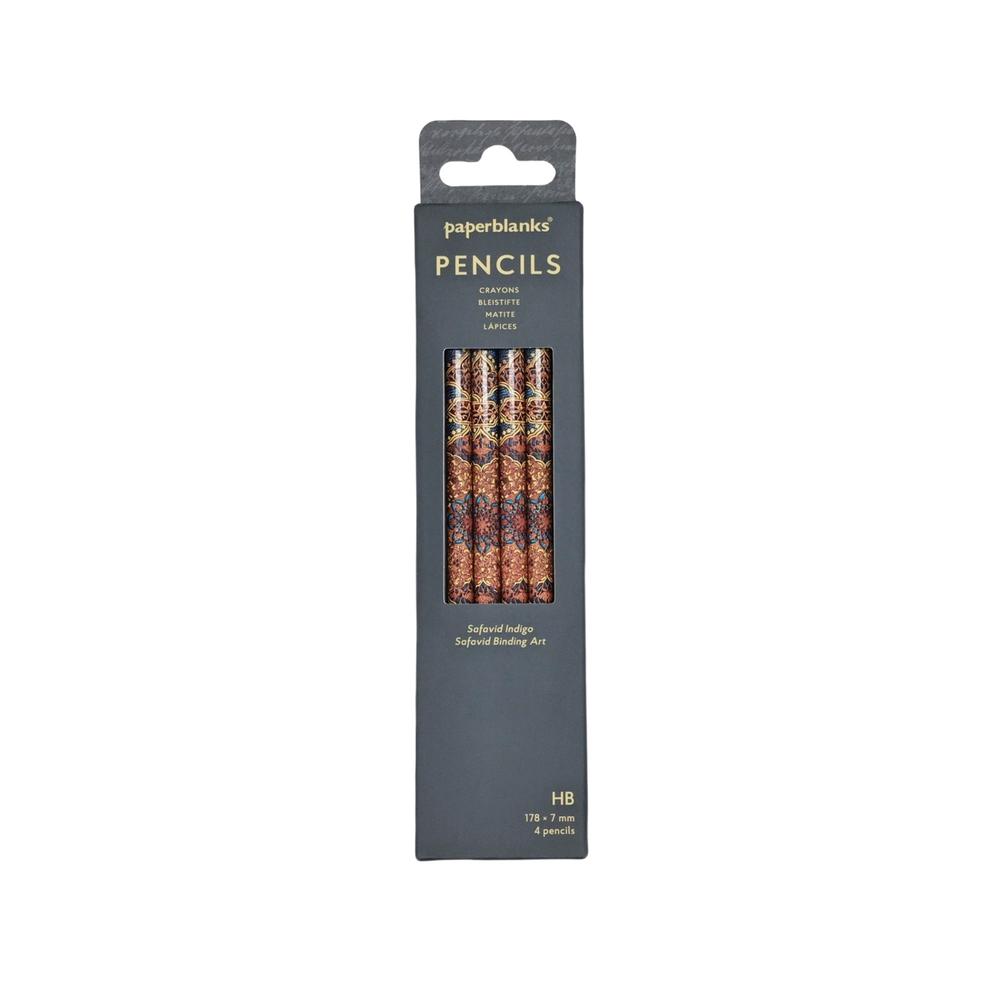 Safavid Indigo (Safavid Binding Art) Pencil (4 Pack) by Paperblanks - ISBN: 9781408763568