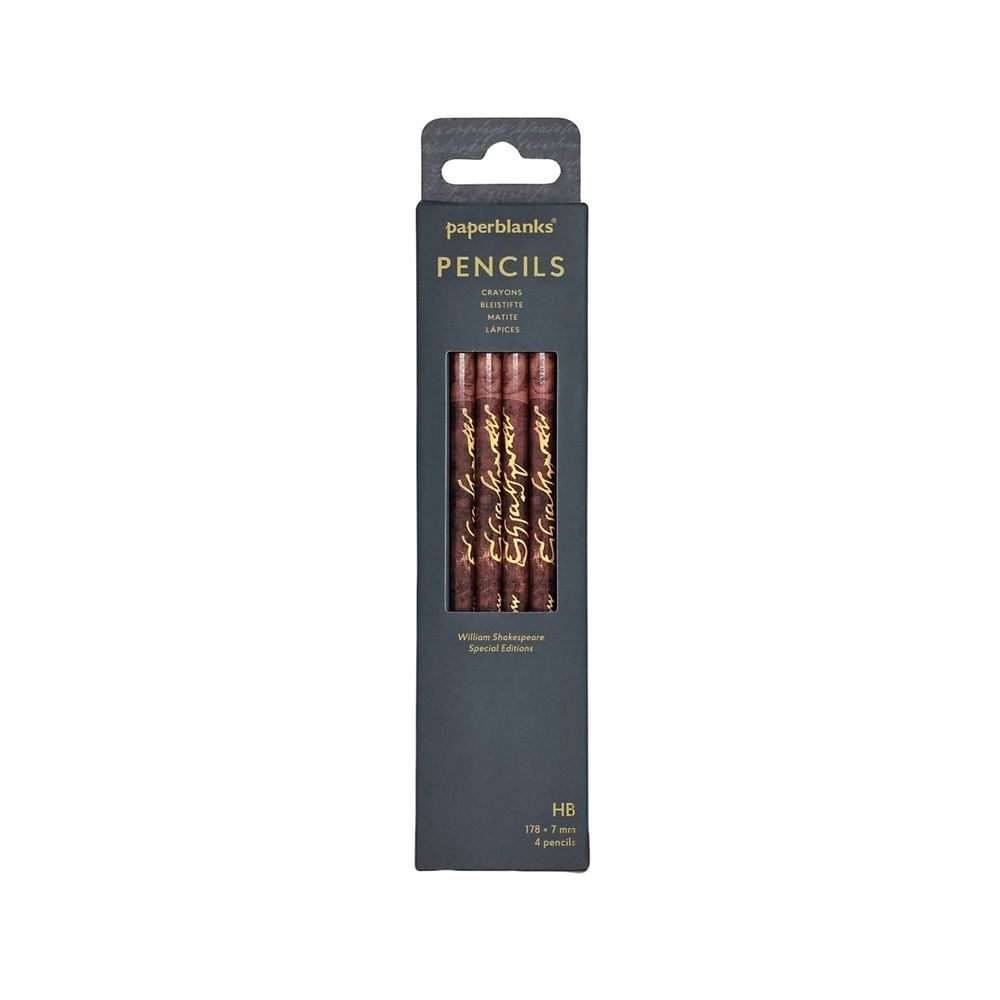 William Shakespeare (Special Editions) Pencil (4 Pack) by Paperblanks - ISBN: 9781408763629