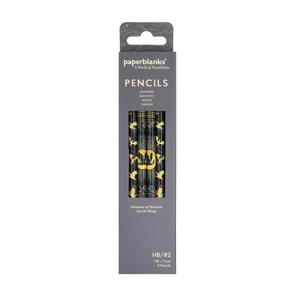Shadows of Navarre (Fourth Wing) Pencil (4 Pack) by Paperblanks - ISBN: 9781408765401