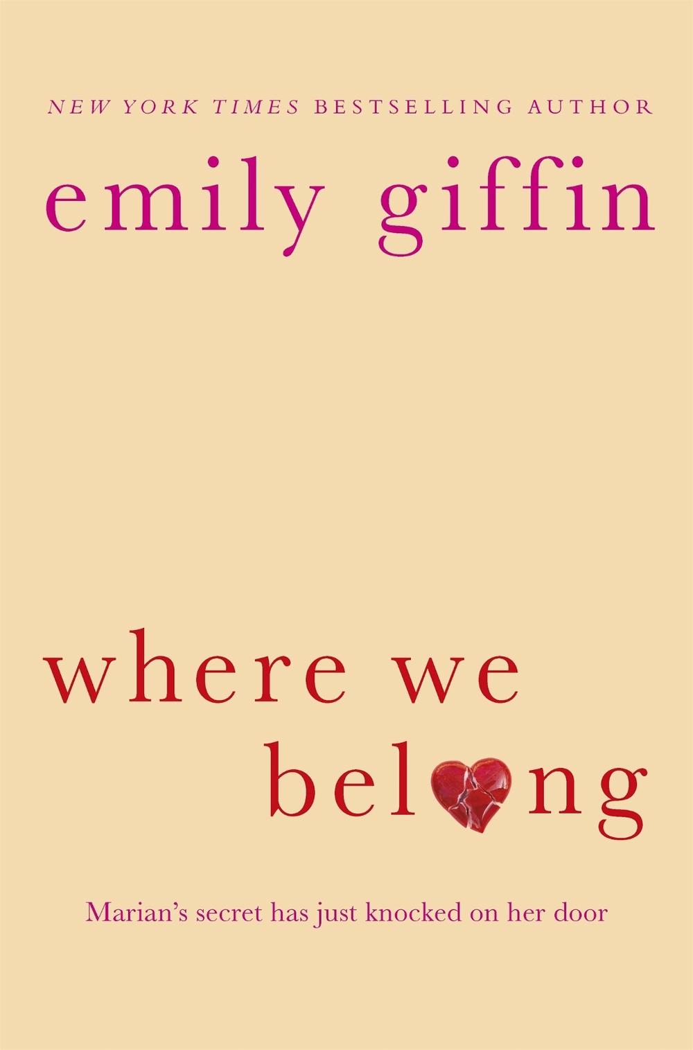 Where We Belong by Emily Giffin - ISBN: 9781409118350