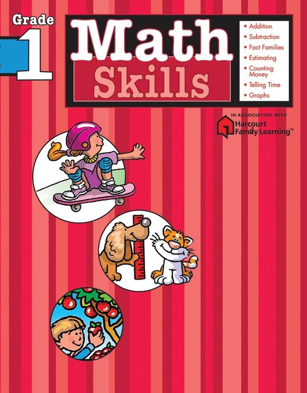 Math Skills: Grade 1 (Flash Kids Harcourt Family Learning) by Flash Kids Editors - ISBN: 9781411401068