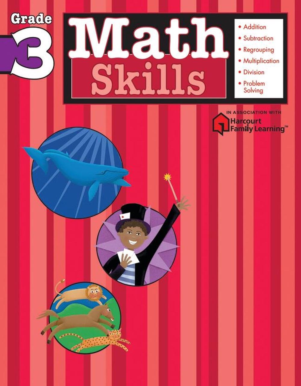 Math Skills: Grade 3 (Flash Kids Harcourt Family Learning) by Flash Kids Editors - ISBN: 9781411401082