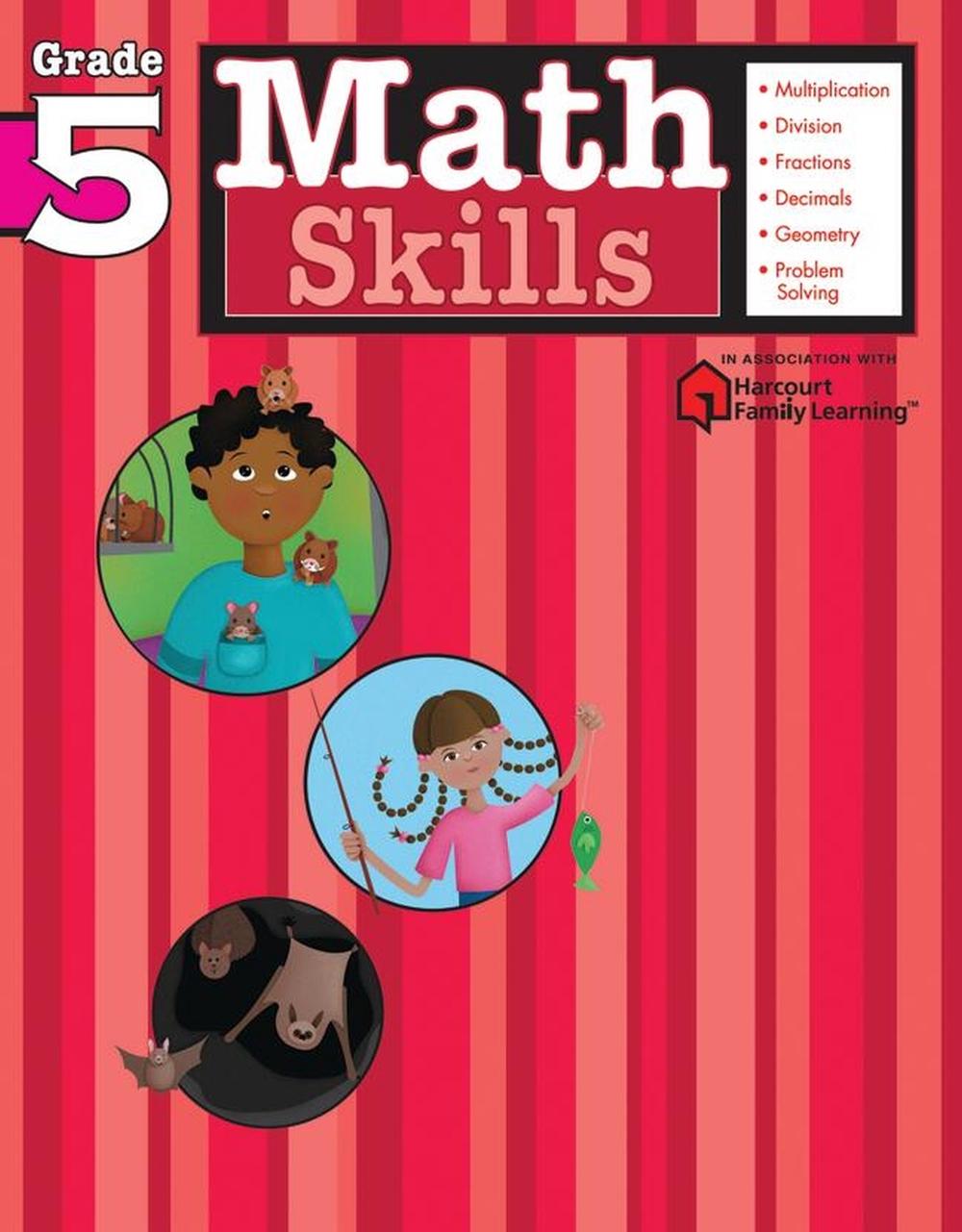 Math Skills: Grade 5 (Flash Kids Harcourt Family Learning) by Flash Kids Editors - ISBN: 9781411401105