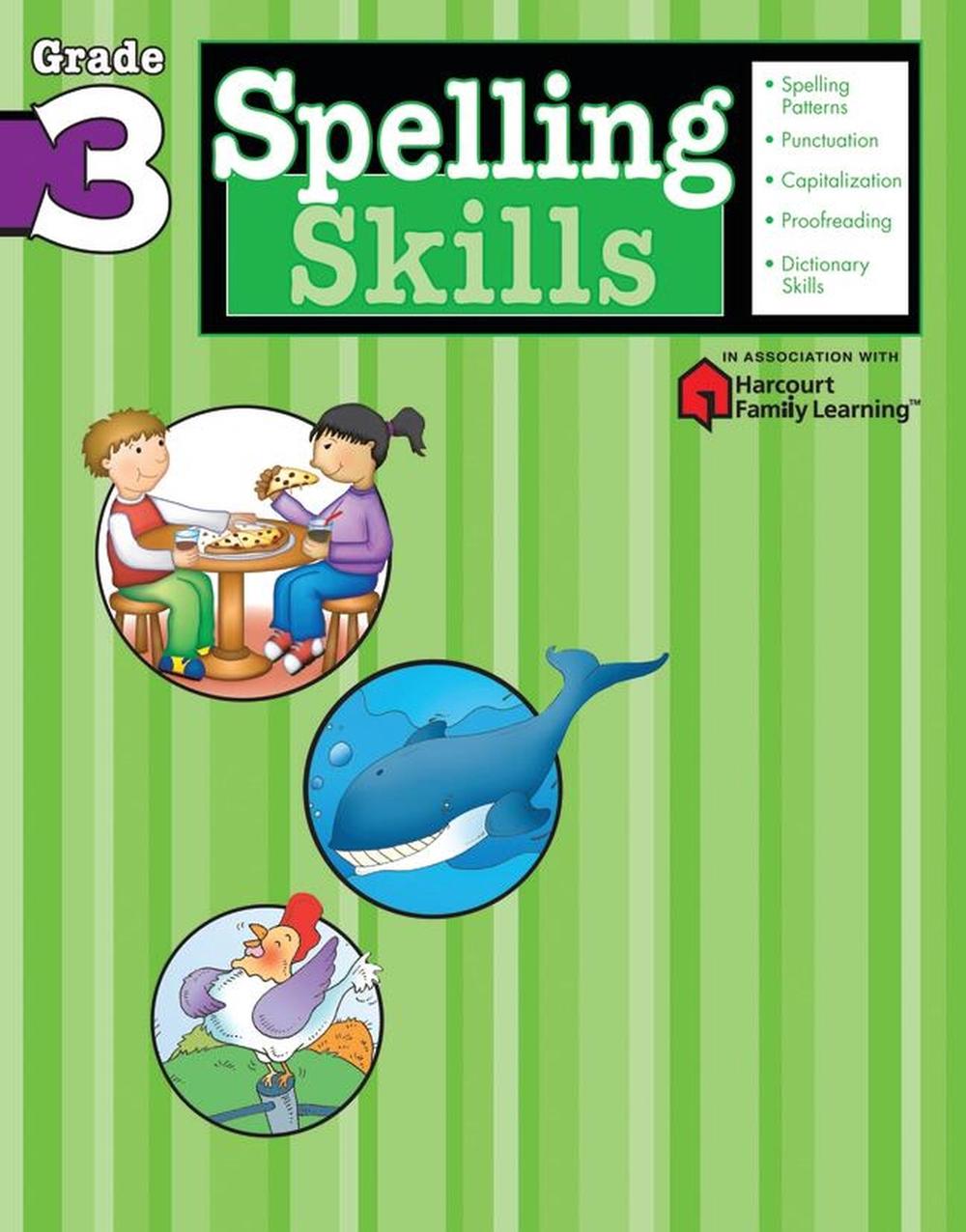 Spelling Skills: Grade 3 (Flash Kids Harcourt Family Learning) by Flash Kids Editors - ISBN: 9781411403840
