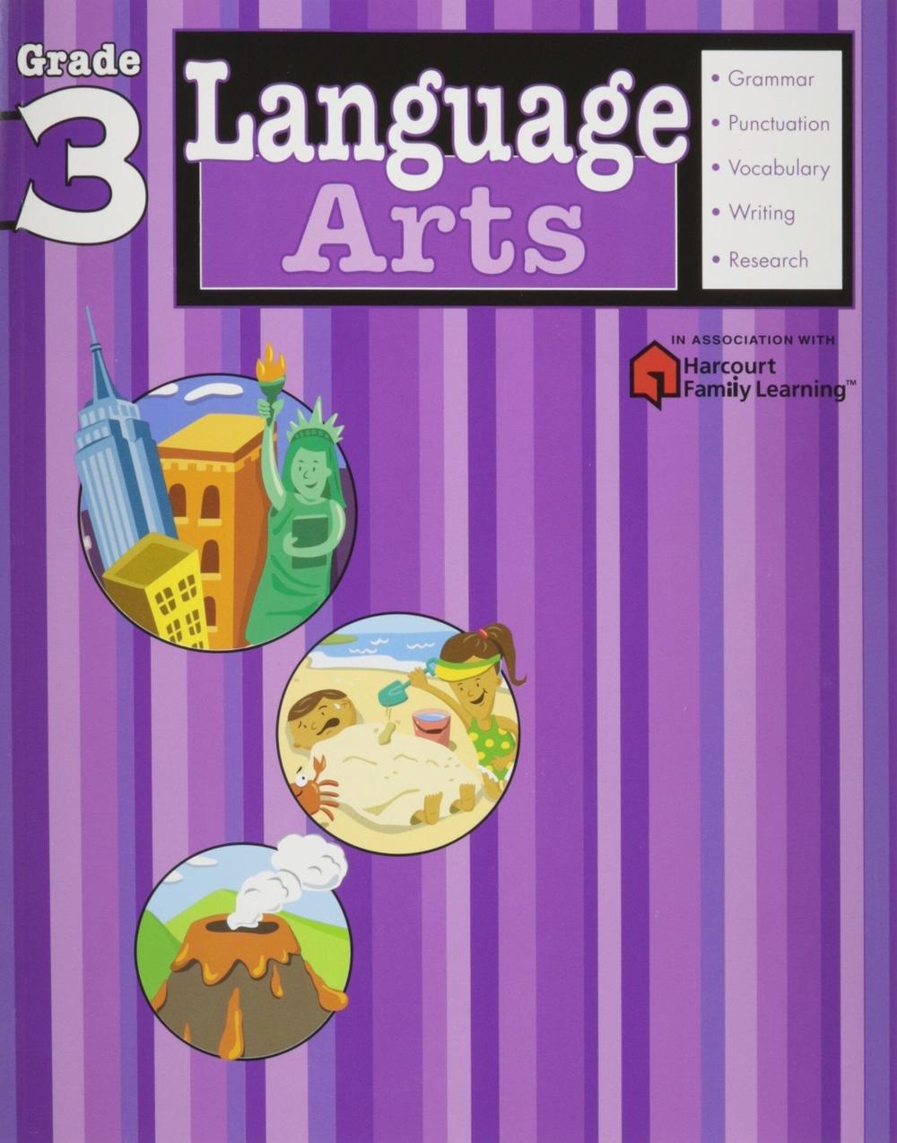 Language Arts: Grade 3 (Flash Kids Harcourt Family Learning) by Flash Kids Editors - ISBN: 9781411404113