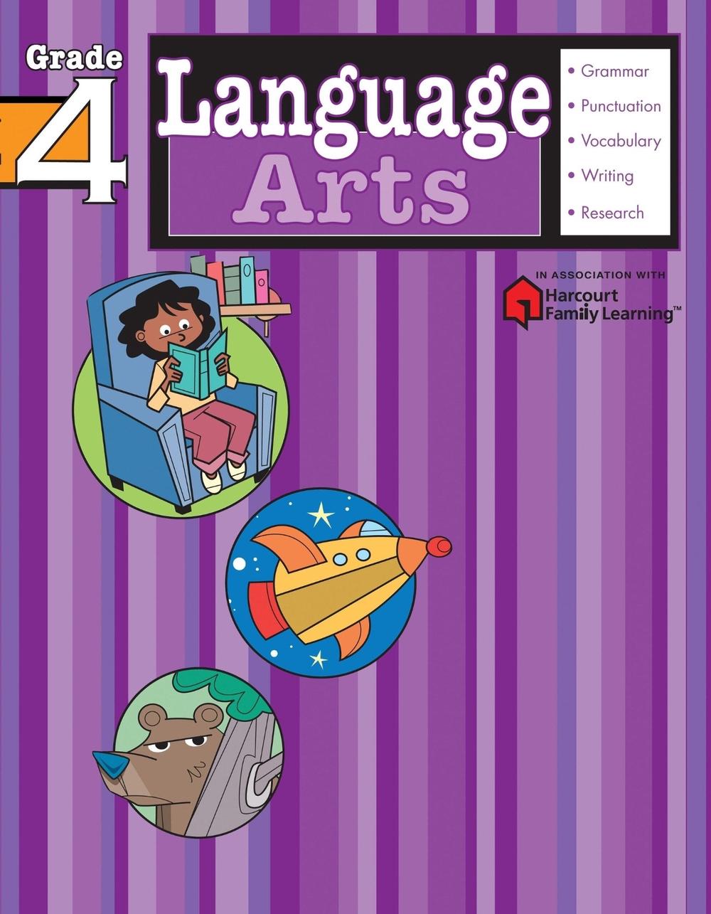 Language Arts: Grade 4 (Flash Kids Harcourt Family Learning) by Flash Kids Editors - ISBN: 9781411404120