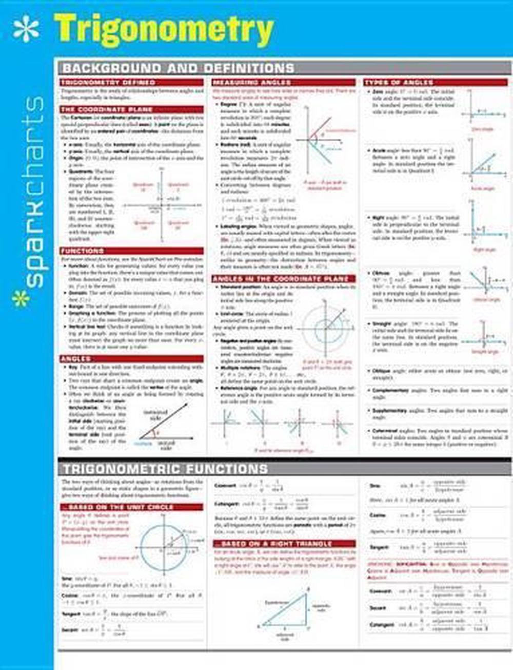 Trigonometry SparkCharts, 9781411470873