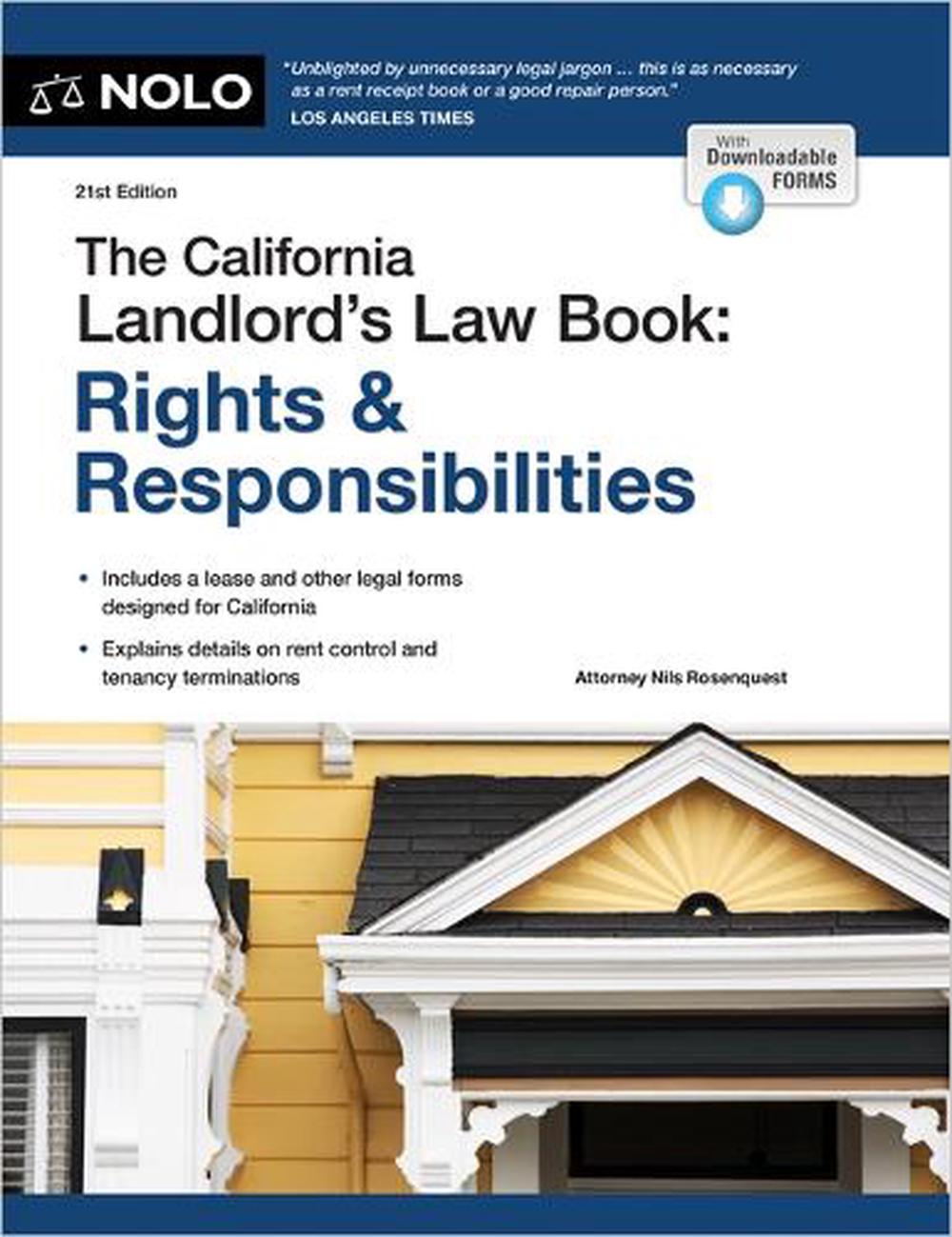 The California Landlord's Law Book, 9781413332506