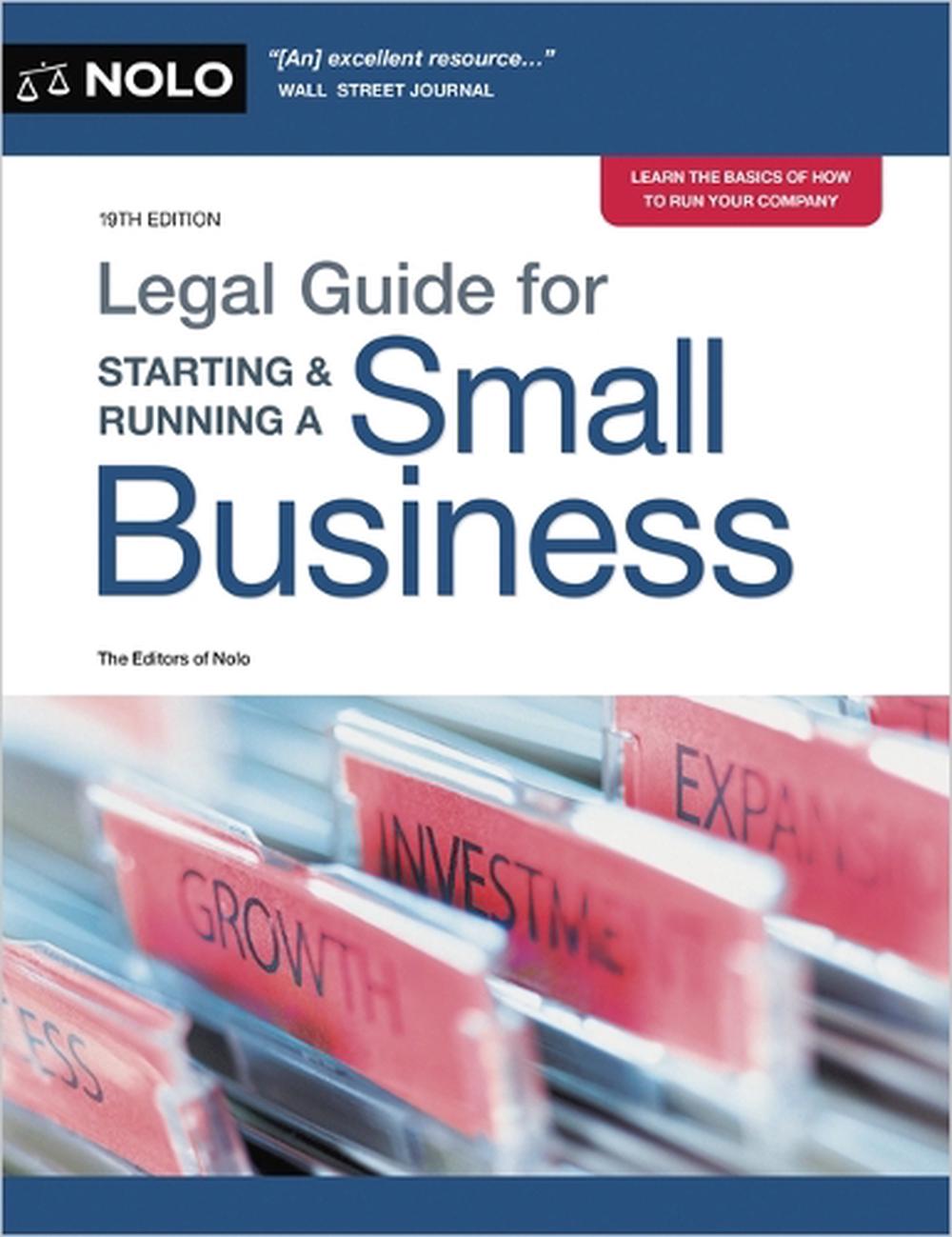 Legal Guide for Starting & Running a Small Business by Editors Of Nolo - ISBN: 9781413333077