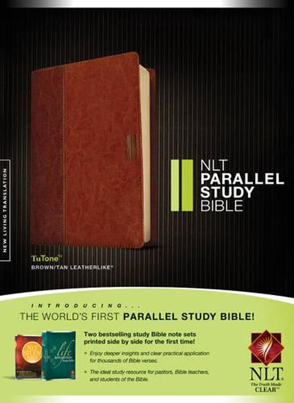 NLT Parallel Study Bible Tutone Brown/Tan, 9781414339269