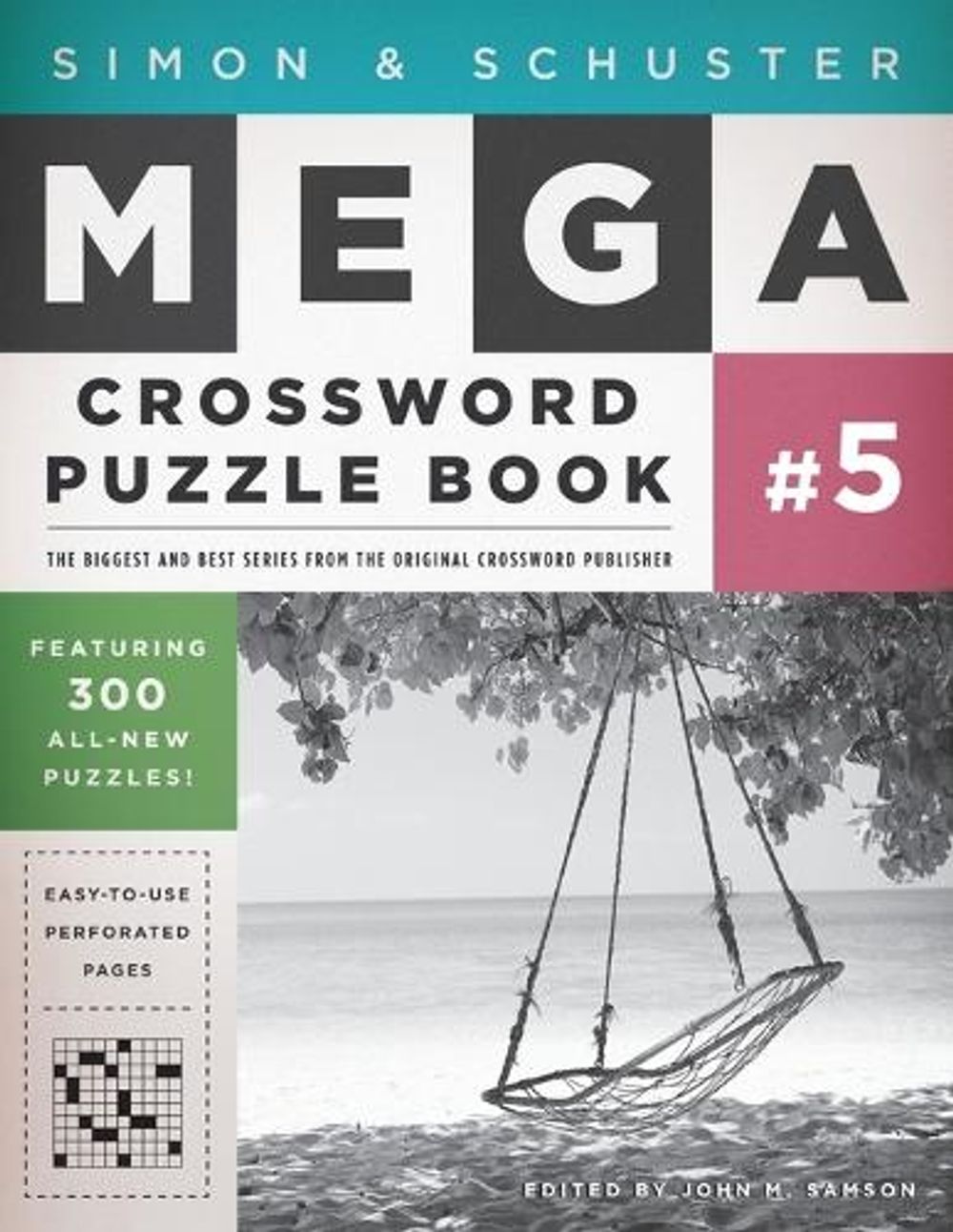 Simon & Schuster Mega Crossword Puzzle Book #5 by John M. Samson - ISBN: 9781416587835