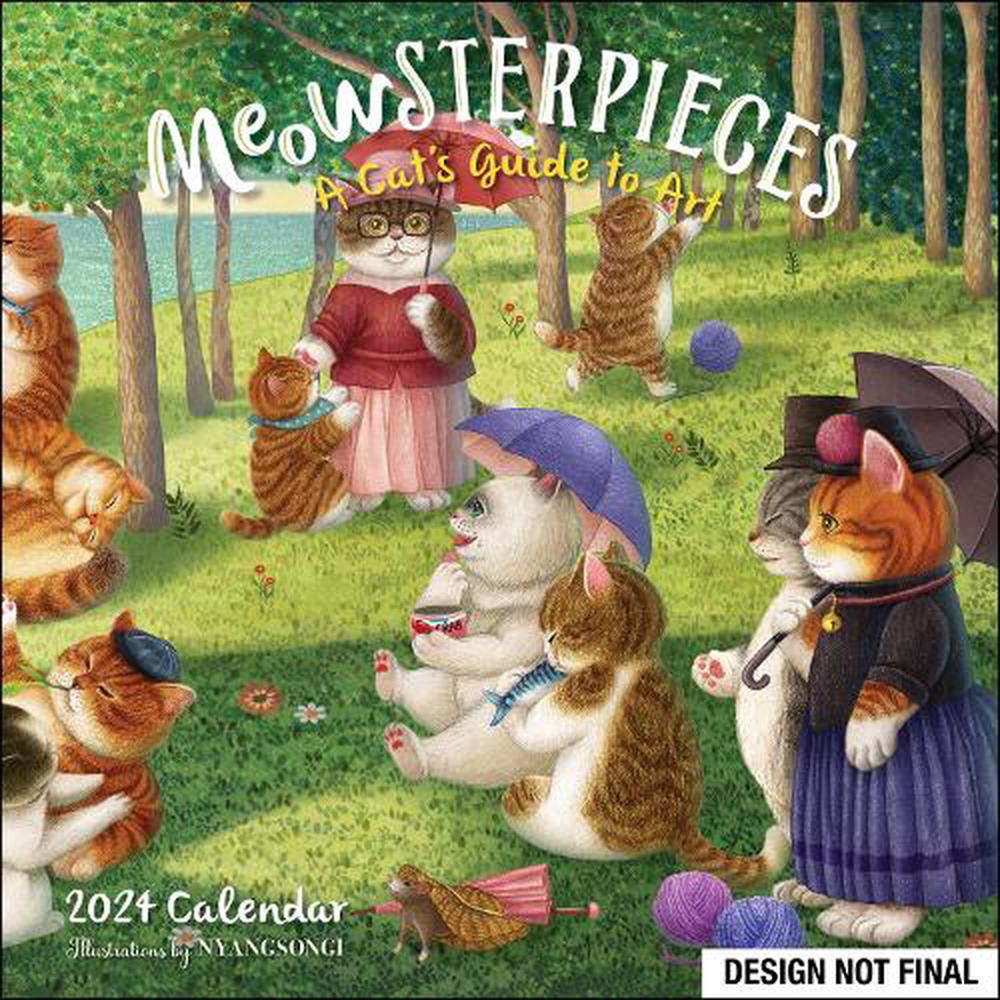 Nyangsongi Nyangsongi Meowsterpieces 2024 Wall Calendar by Nyangsongi