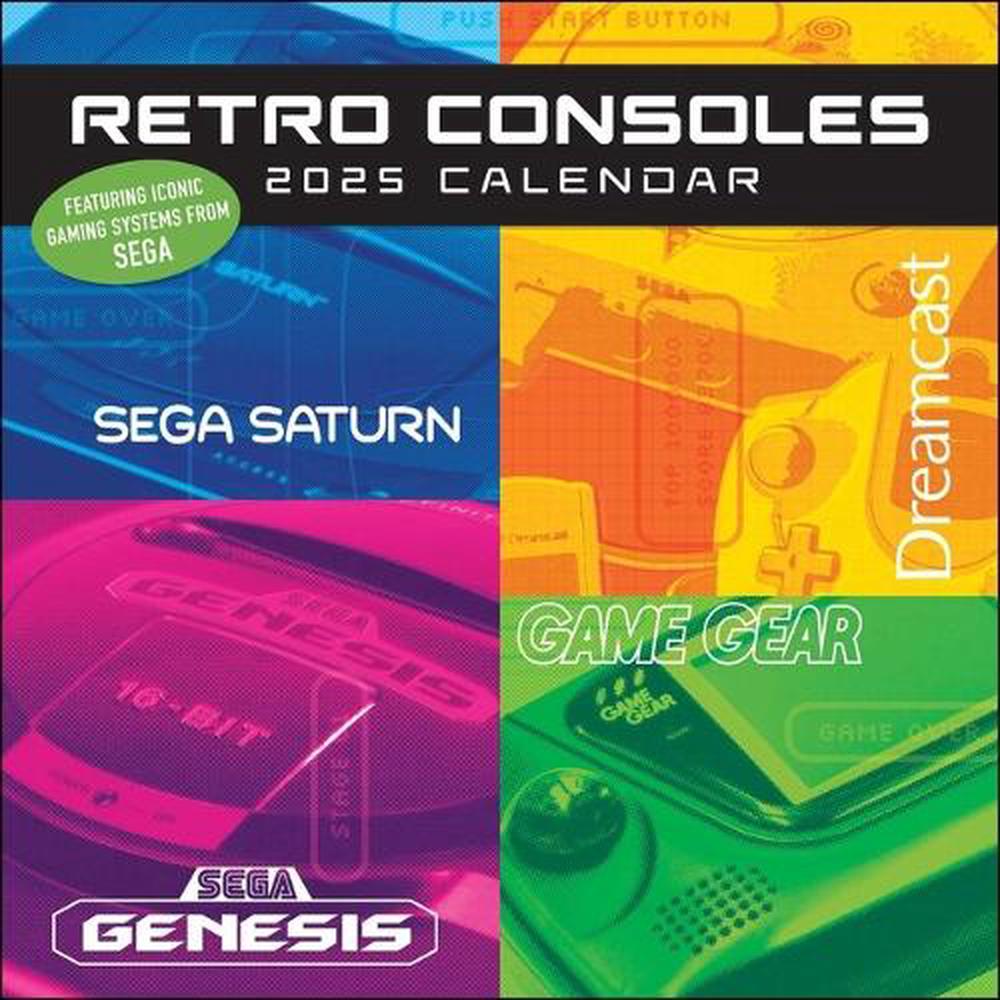 Retro Consoles 2025 Wall Calendar, 9781419774034