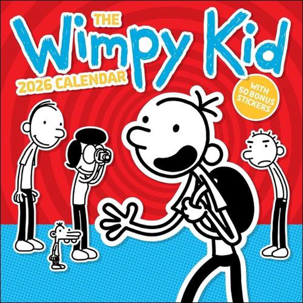 Wimpy Kid 2026 Wall Calendar with 50 Bonus Stickers, 9781419782466