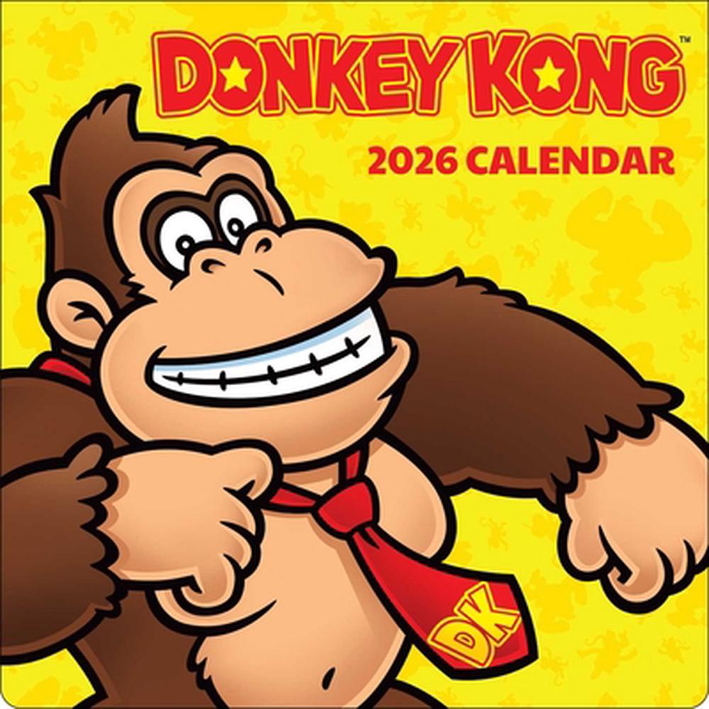 Donkey Kong 2026 Wall Calendar, 9781419783470