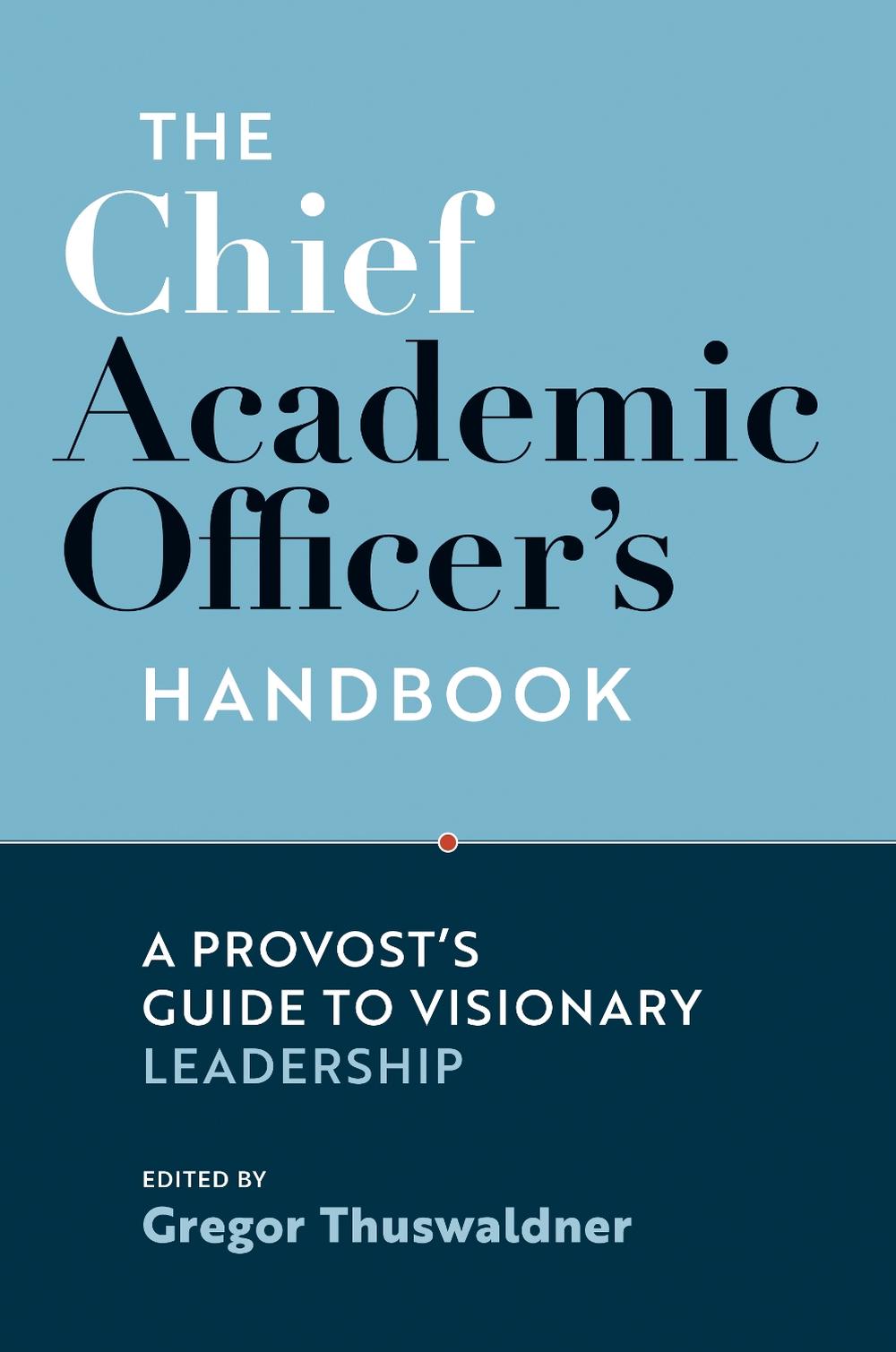 The Chief Academic Officer's Handbook, 9781421452050