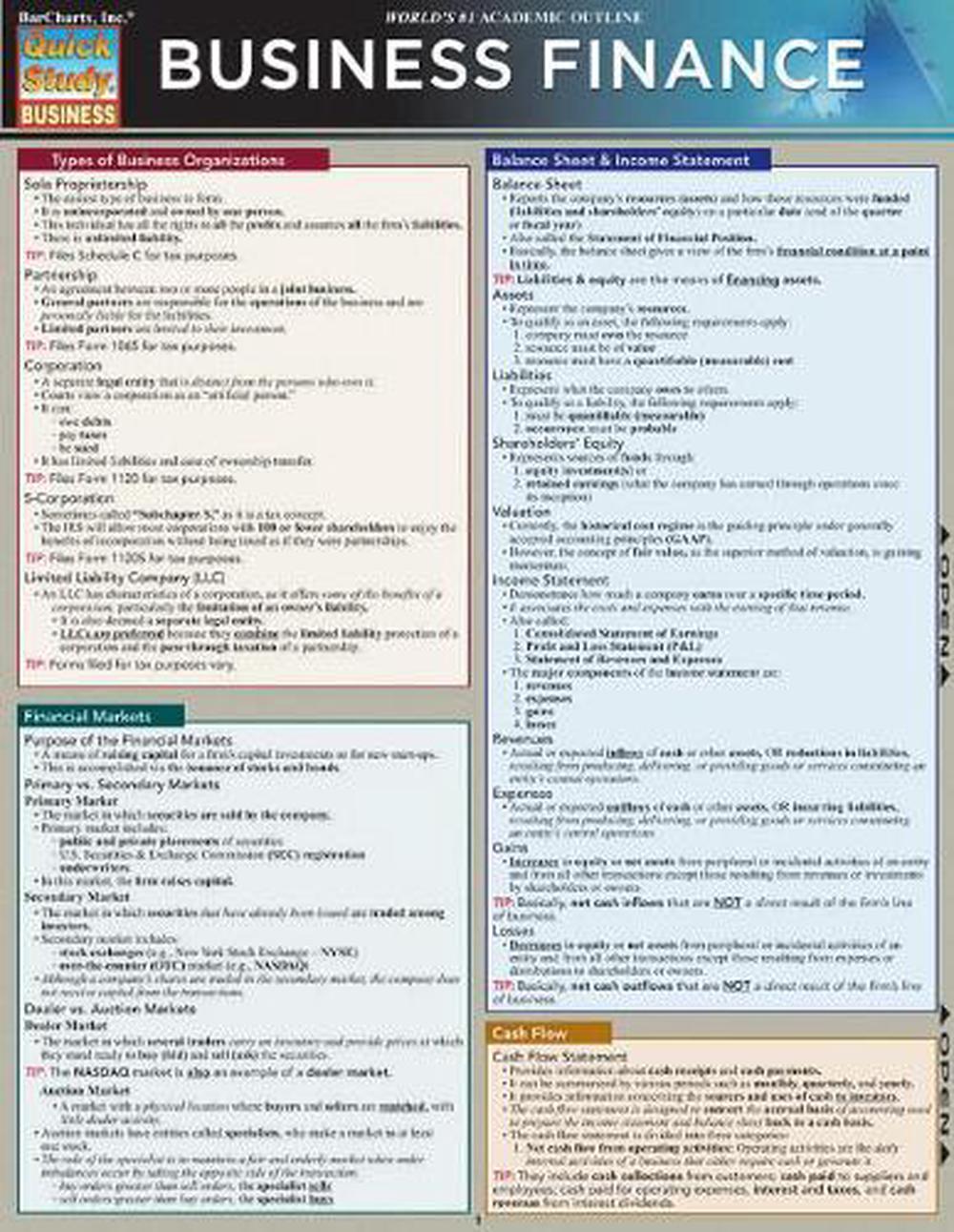 Business Finance, 9781423208587