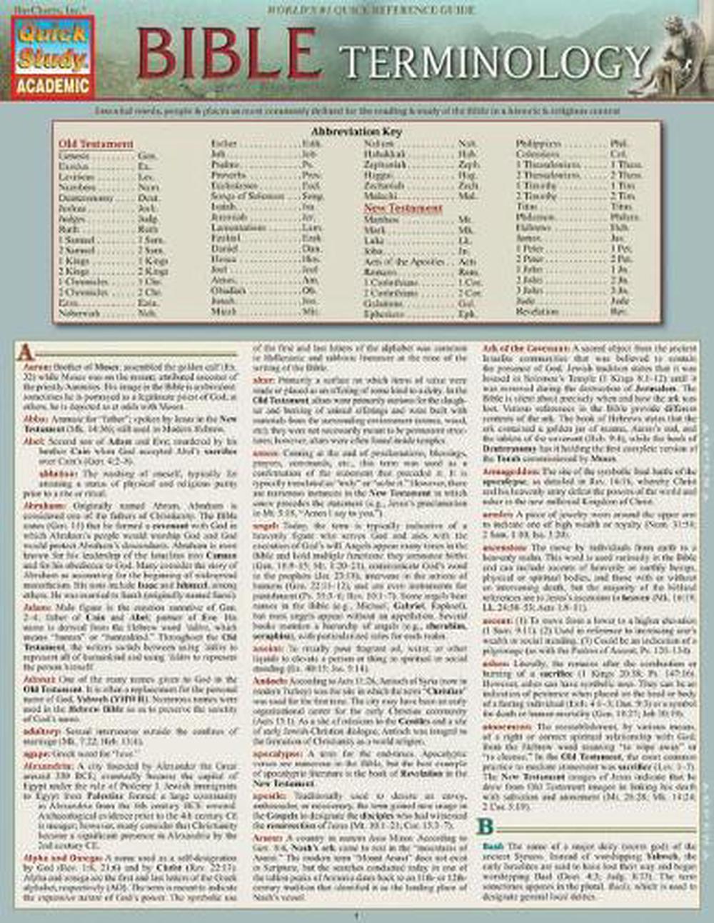 Bible Terminology, 9781423218586