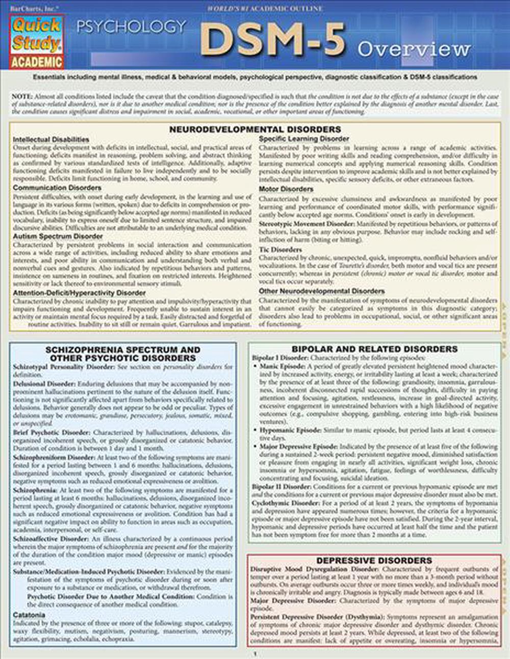 dsm-5-overview-by-barcharts-publishing-inc-hardcover-9781423222682