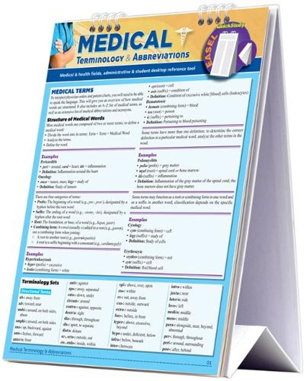 Medical Terminology & Abbreviations Desktop Easel Book by Corinne Linton - ISBN: 9781423223047