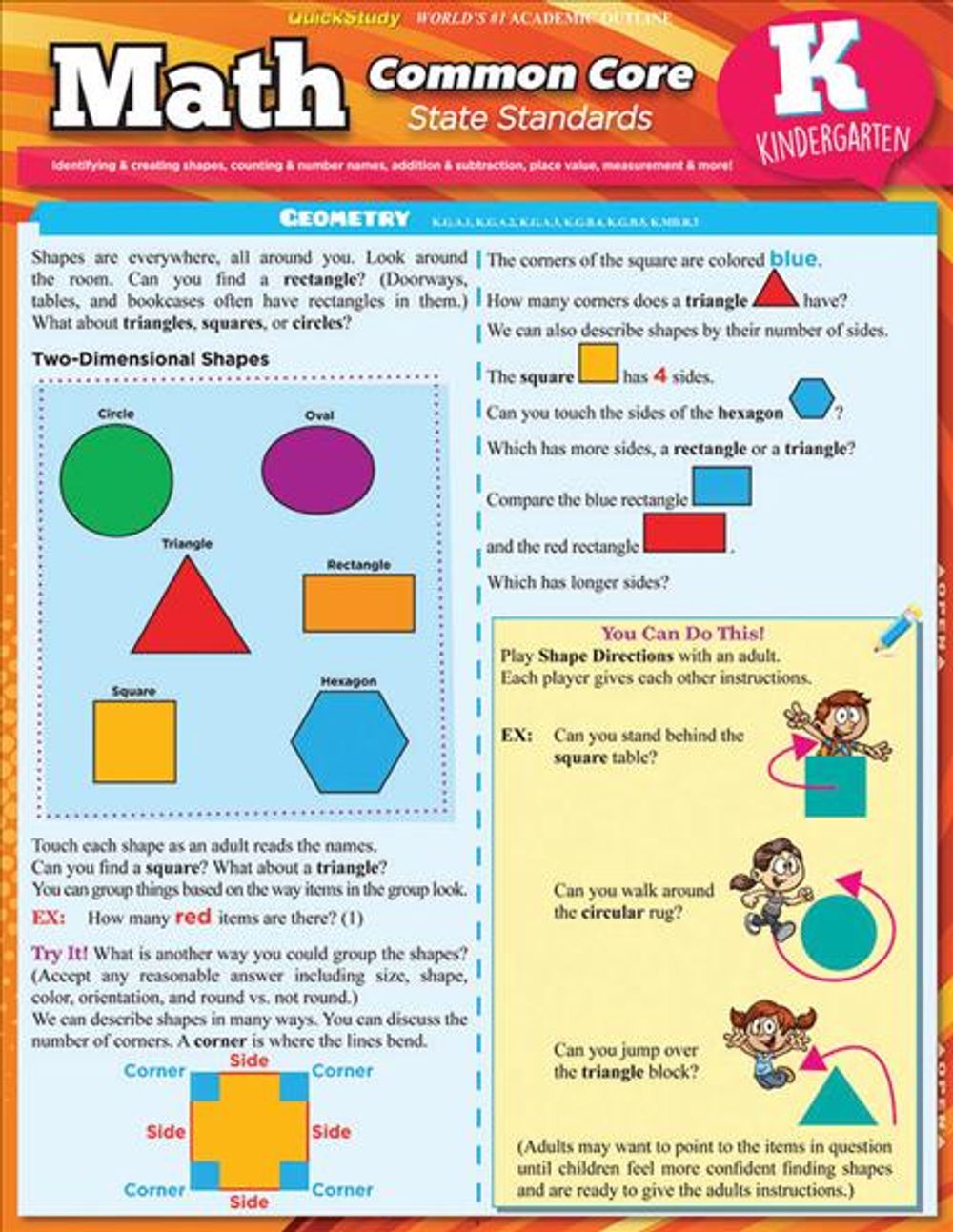 Math Common Core For Kindergarten by Rachel Jacobs - ISBN: 9781423225935