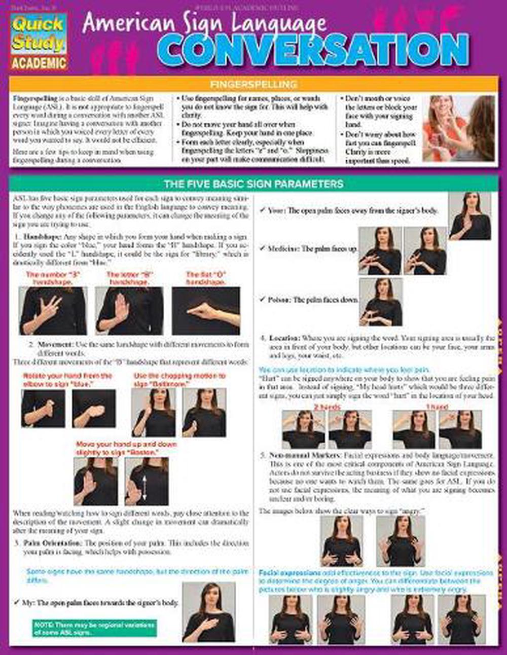 American Sign Language Conversation, 9781423228554