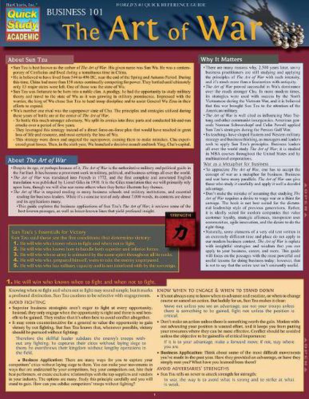 Business 101 -The Art Of War, 9781423231097