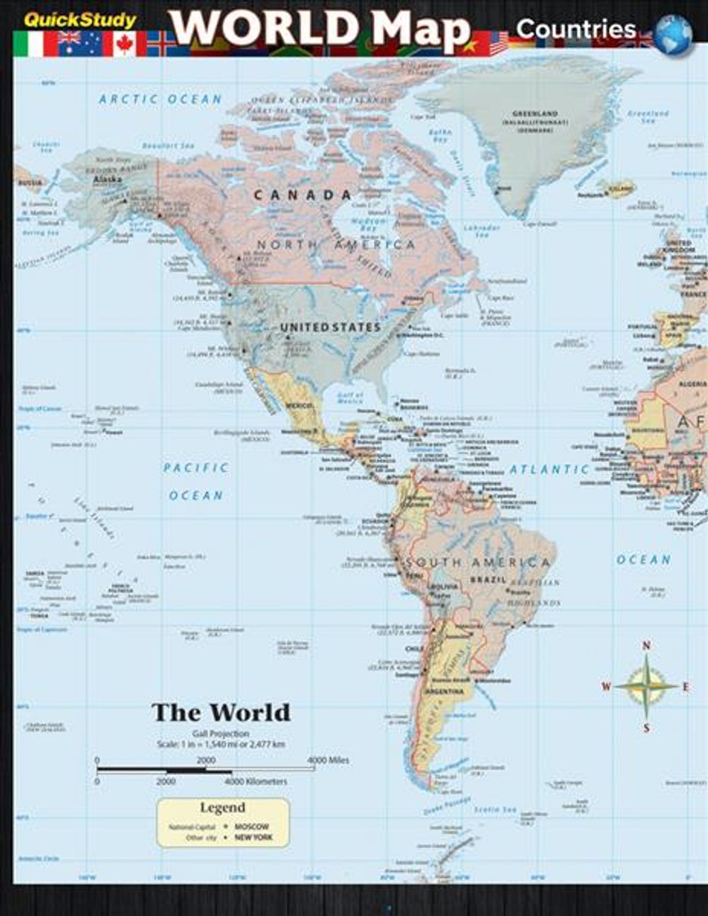 World Map: Countries Guide by BarCharts, Inc. - ISBN: 9781423231172