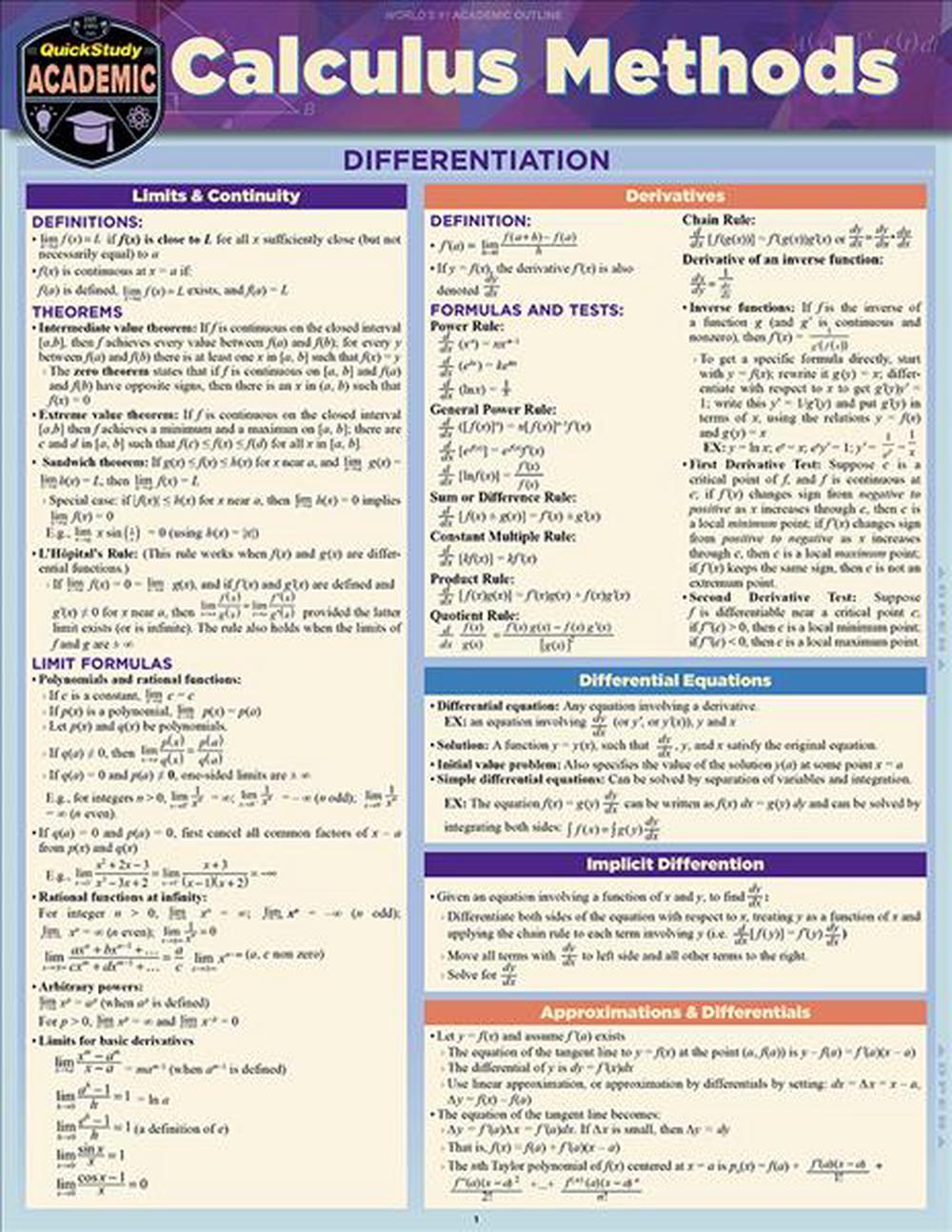 Calculus Methods, 9781423236436