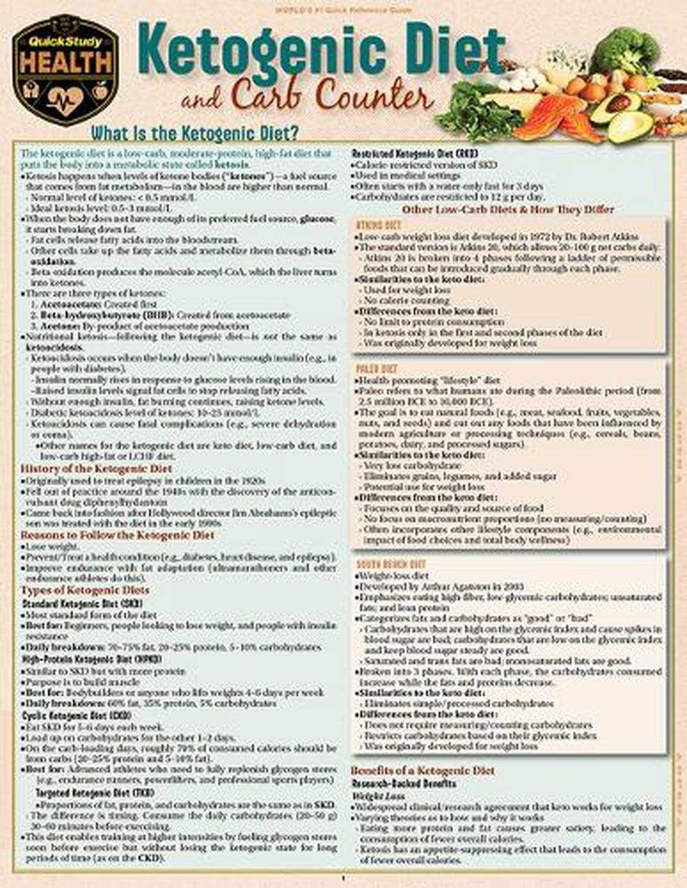 Ketogenic Diet & Carb Counter, 9781423241829